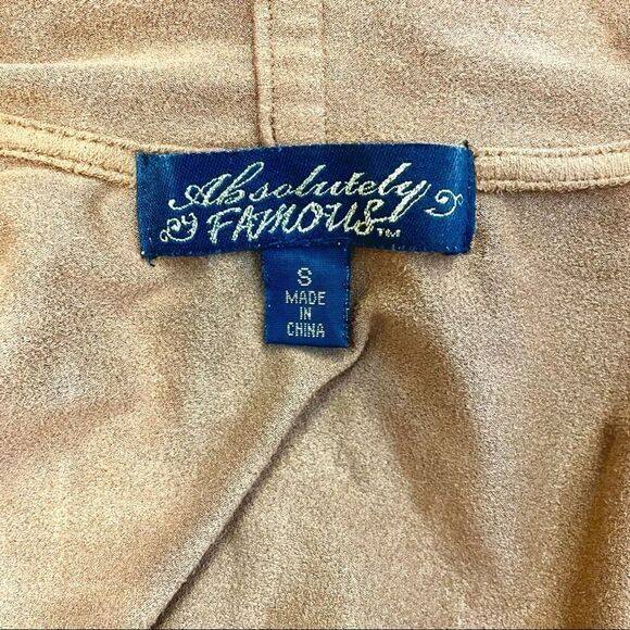 Absolutely Famous Faux Suede Fringe Cardigan - Picture 10 of 11